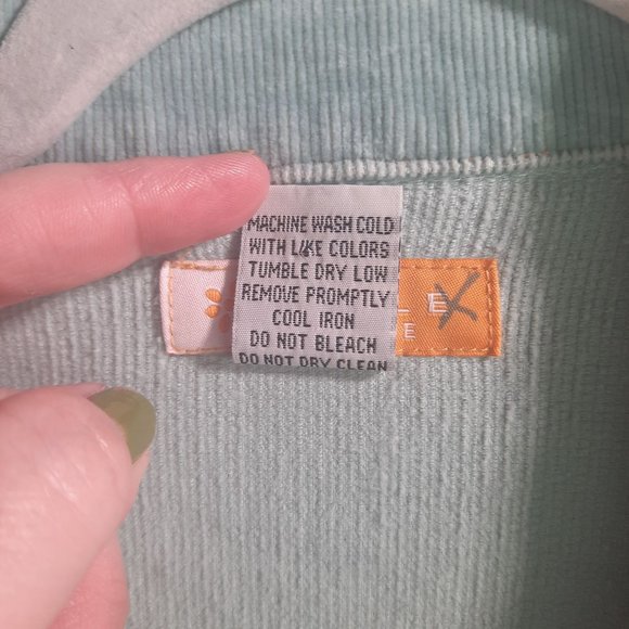 Anthropologie Tulle Mint Corduroy Blazer Jacket - Picture 10 of 13